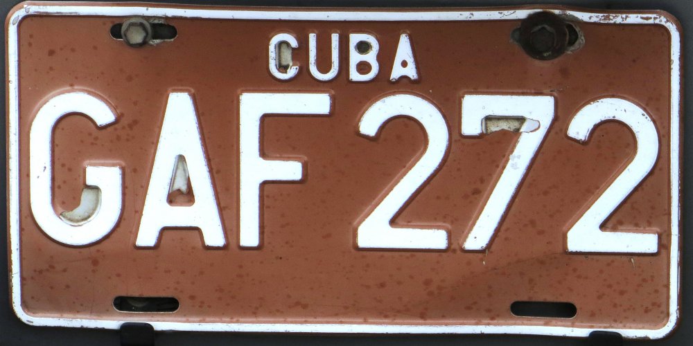 License_plate_of_Cuba_brown_GAF_272.JPG