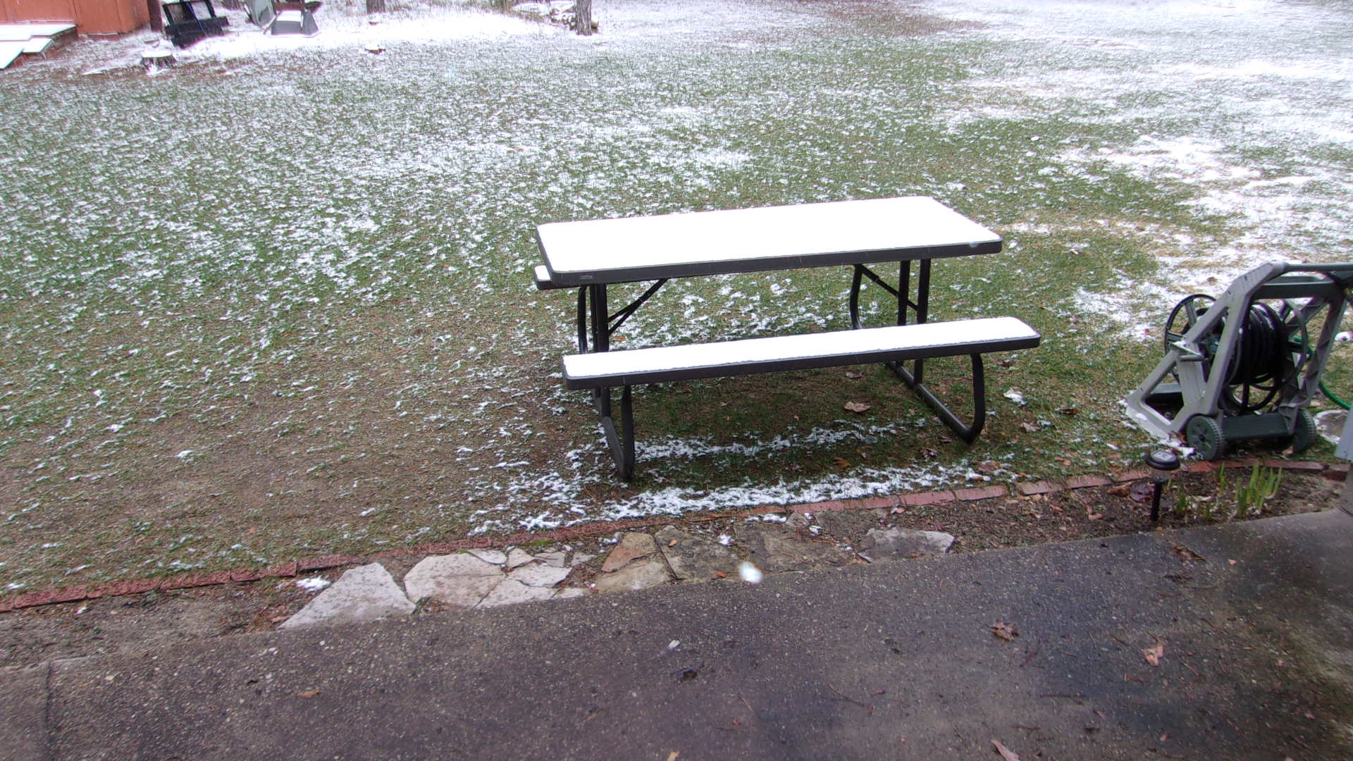 Snow on the table.JPG