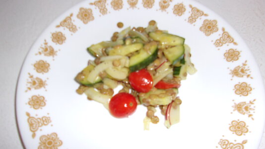 Lentil cucumber with honey mustard vinegerete.JPG