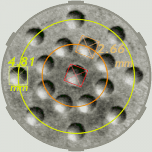 Heat-Decoupling Pads of 12.5 mm (dia.) x 1.0 mm (thick) Metal Disc with 17 (#53) Holes