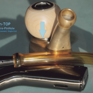 Egzoset's Customized VG Pipe with Alternate Hybrid Core & Permanent On-Top Single-Cut PinHole Path