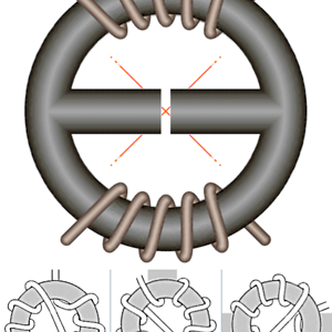 Egzoset's 1-Phase 2-Poles Hybrid-Toroïd Duplex IH Driver with RF Choking (2020-Oct-21).