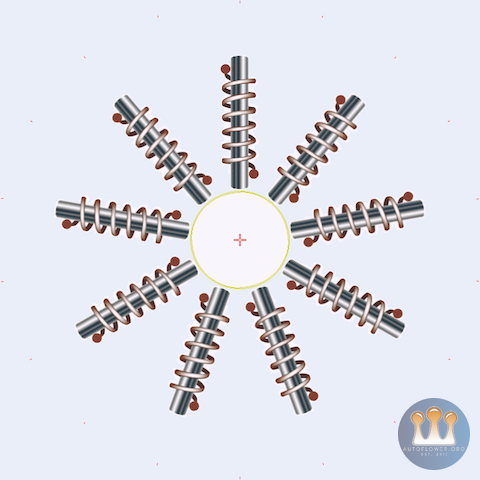 3-Phase 9-Poles IH Injection Assembly - Interconnections Puzzle