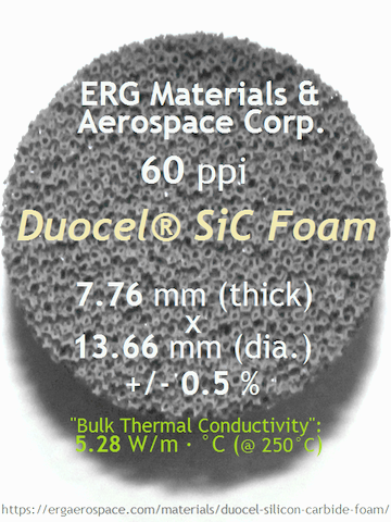 ERG Materials & Aerospace Corp. - Duocel SiC Foam