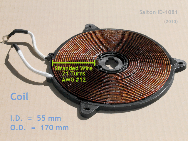 IH Cooktop Coil of Salton iD-1081