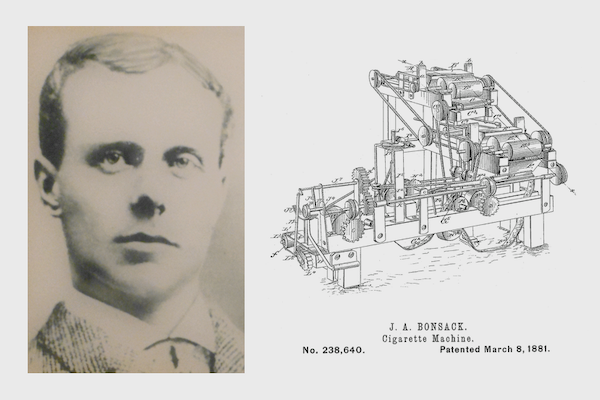 James Albert Bonsack - Cigarette Rolling Machine